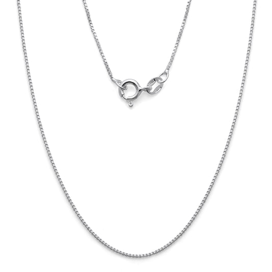 925 Sterling Silver Box Chain 0.8mm