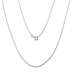 925 Sterling Silver Round Box Chain 1.25mm