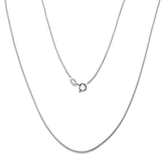 925 Sterling Silver Round Box Chain 1.25mm