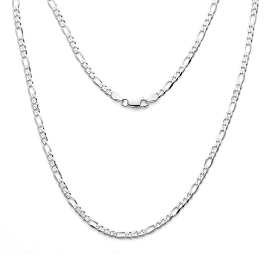 925 Sterling Silver Figaro Link Chain 3.9mm