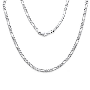 925 Sterling Silver Figaro Link Chain 4.3mm