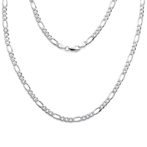 925 Sterling Silver Figaro Link Chain 5.6mm