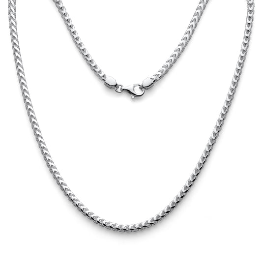 925 Sterling Silver Polished Franco Chain 3.7mm