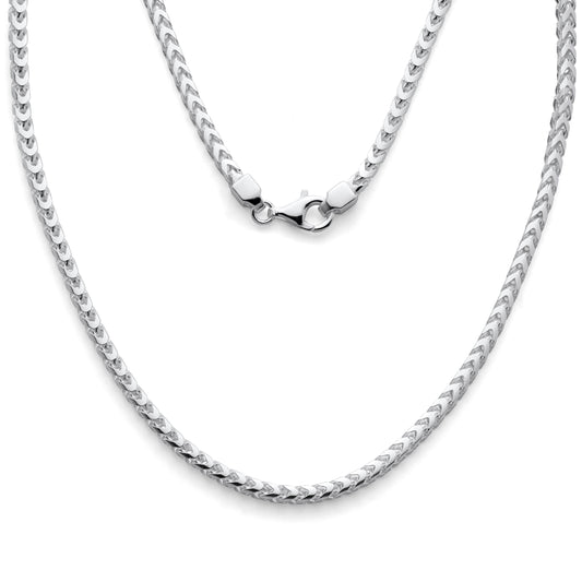 925 Sterling Silver Thick Polished Franco Chain 4.2mm