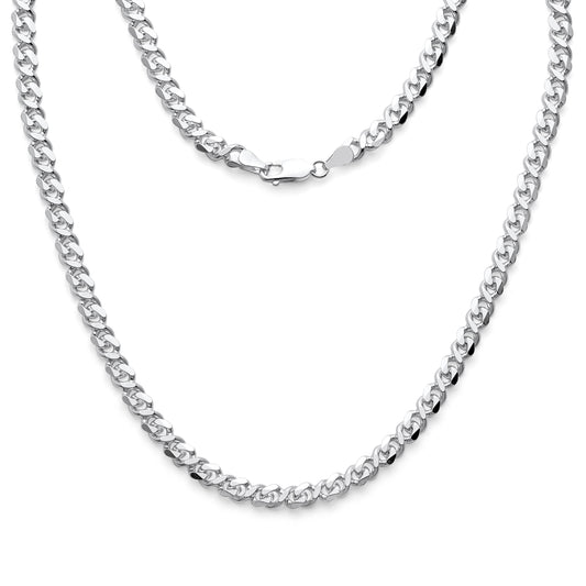 925 Sterling Silver Infinity Link Chain 6mm