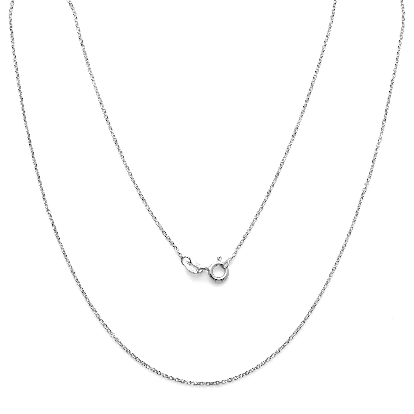 925 Sterling Silver Cable Chain Necklace 1.1mm