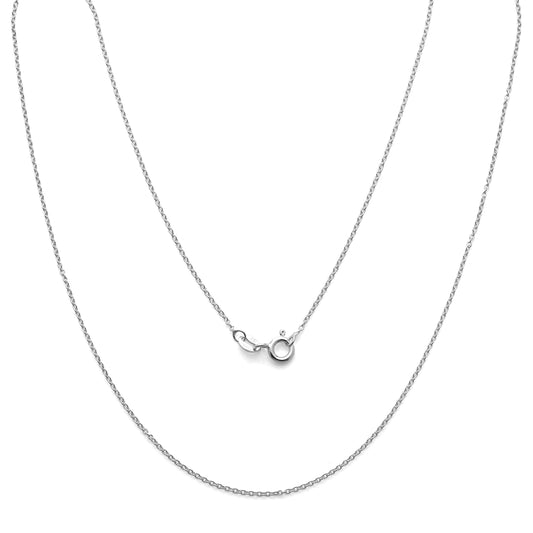 925 Sterling Silver Cable Chain Necklace 1.1mm