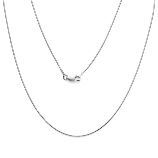 925 Sterling Silver Snake Chain Necklaces & Bracelets 0.9mm