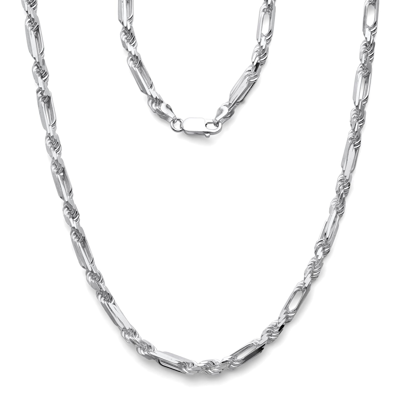 925 Sterling Silver Milano Chain 5mm